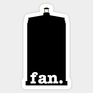 Fan (Police Box Version 2) Sticker